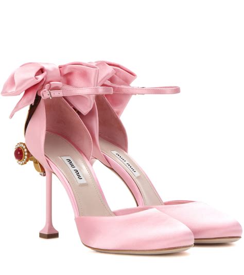 miu miu pink heels|Miu Miu Heels for Women .